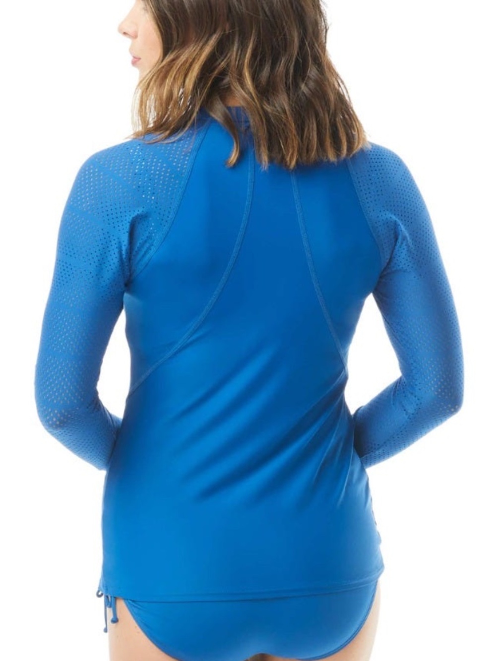 NEW Beach House Sport Ava Zip Front Long Sleeve Sun Protection Swim Top 47646
